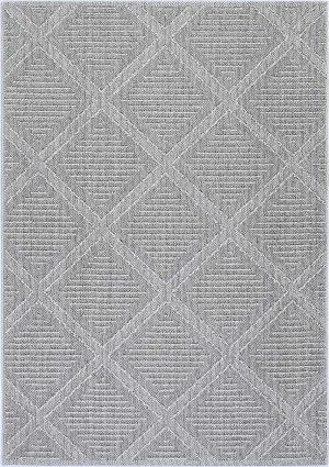 Yumi Vouza Grey Geometric Flatweave Rug by Brand Ventures, a Contemporary Rugs for sale on Style Sourcebook
