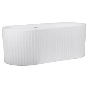 Rama Acrylic Bath Fluted 170x78x61cm Matte White by Schots, a Bathtubs for sale on Style Sourcebook